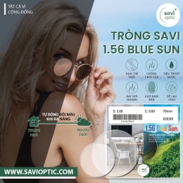 Tròng Savi 1.56 BLUE SUN